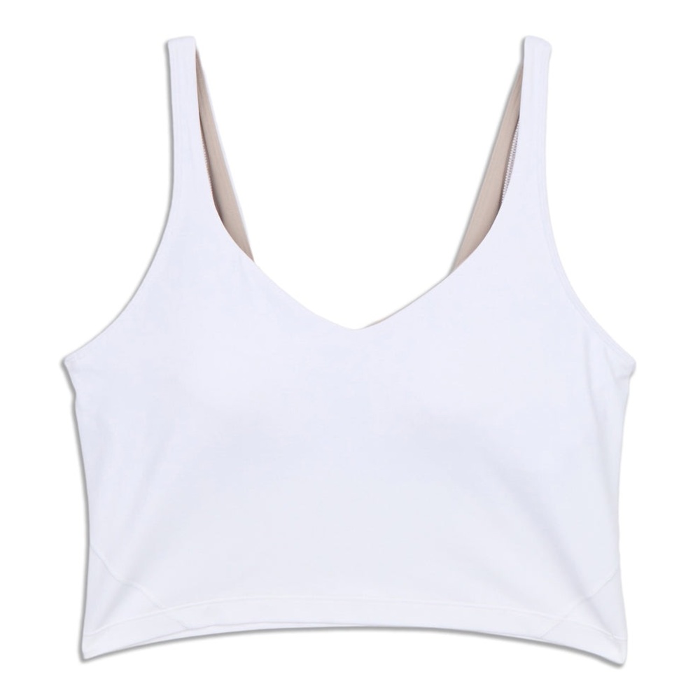 Lululemon 8 White Cropped Tank Top